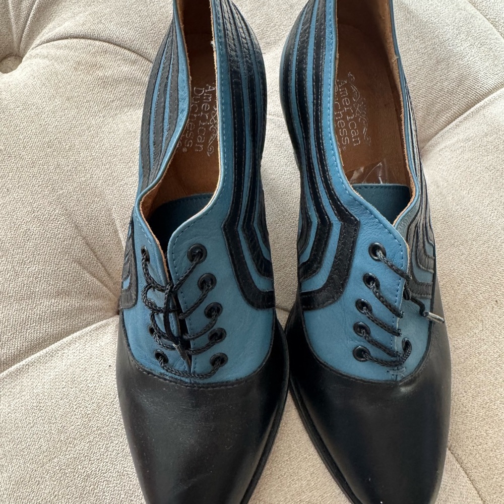 Stylish Black and Blue loafers